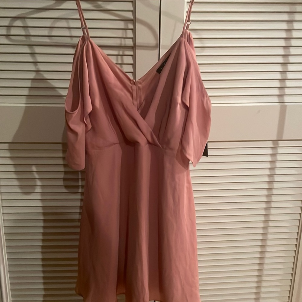 Lulus Cold Shoulder Mini Dress